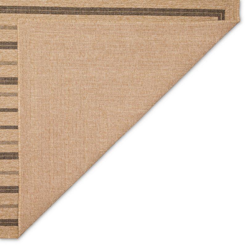 Liora Manne Sahara Multi Border Indoor/Outdoor Rug Natural 6'6" x 9'4"