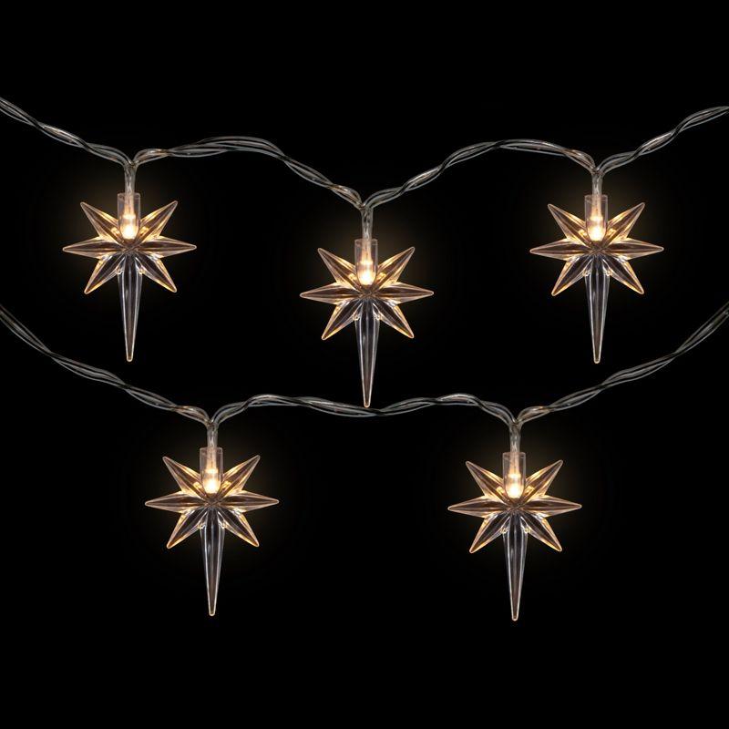 Northlight North Star Christmas Light Set - Warm White LED - 3' - Clear Wire - 10ct