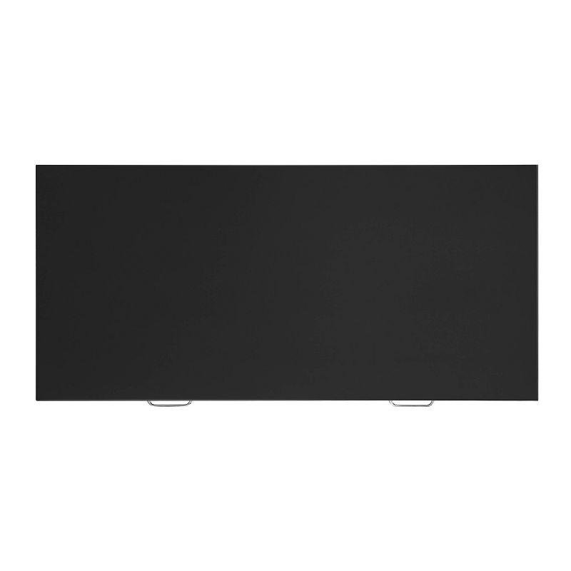 Penney Mid-Century Modern 2 Drawer Desk Black - Linon: Home Office Furniture, Pine Frame, MDF Surface