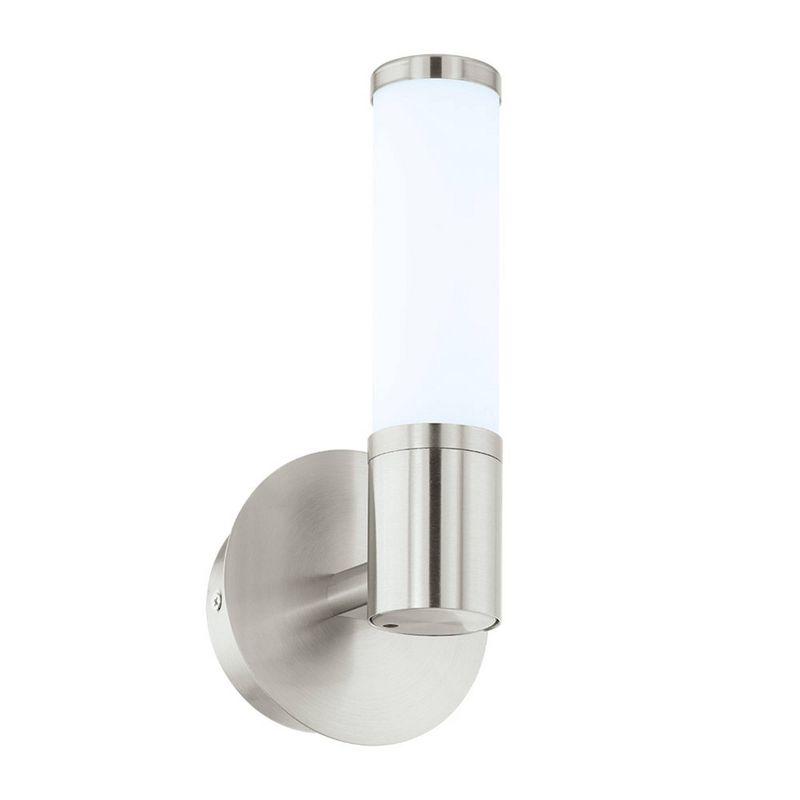 Palmera 16" Satin Nickel Cylinder LED Vanity Sconce