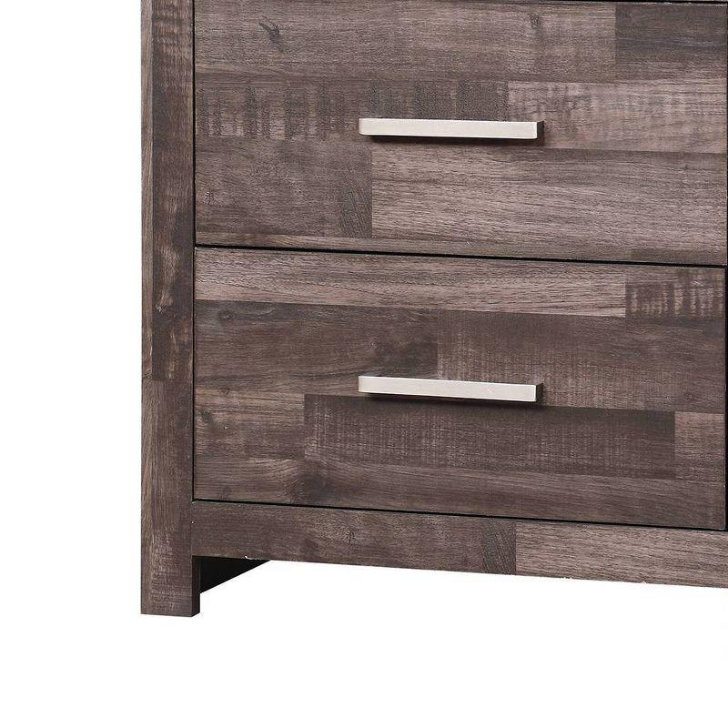 24" Juniper Nightstand Dark Cherry - Acme Furniture: Bevelled Edge, Wood Composite, No Assembly Required