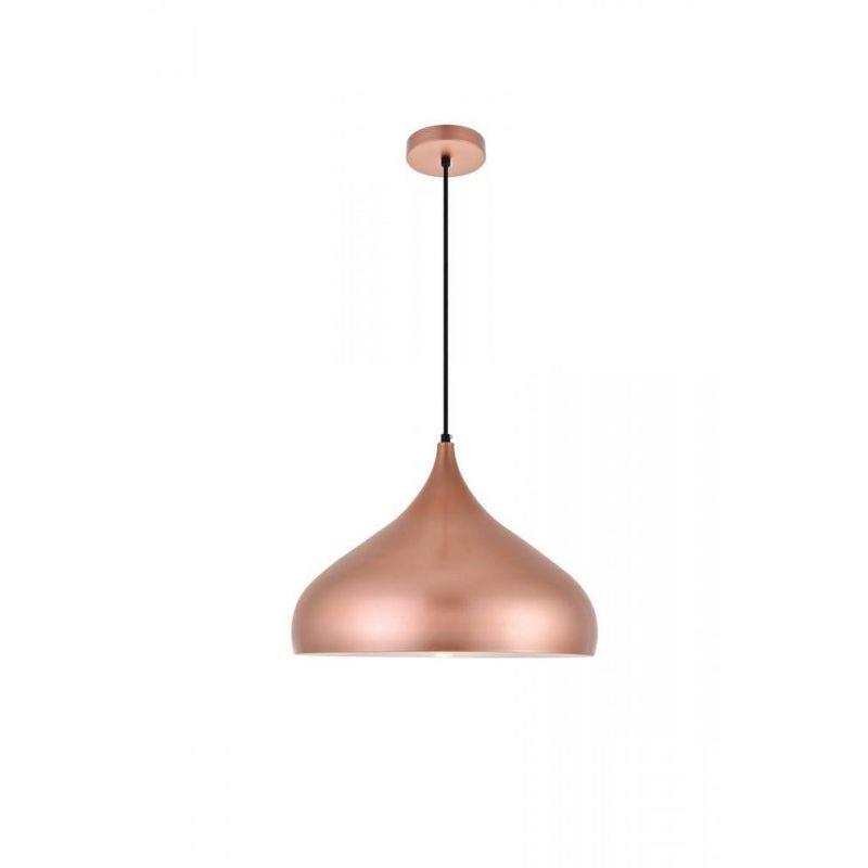 Elegant Lighting Circa 1 Light Honey Gold Pendant