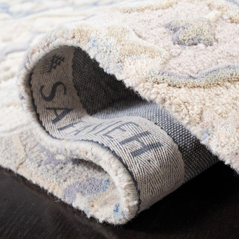 Glamour GLM622 Hand Tufted Area Rug - Grey/Blue - 8'x8' - Safavieh.