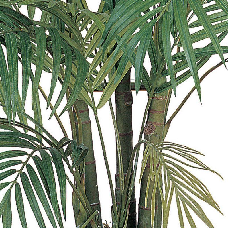 4ft Artificial Areca Palm Tree in Pot - Nearly Natural: Indoor Botanical Decor, Unlit Green Faux Plant