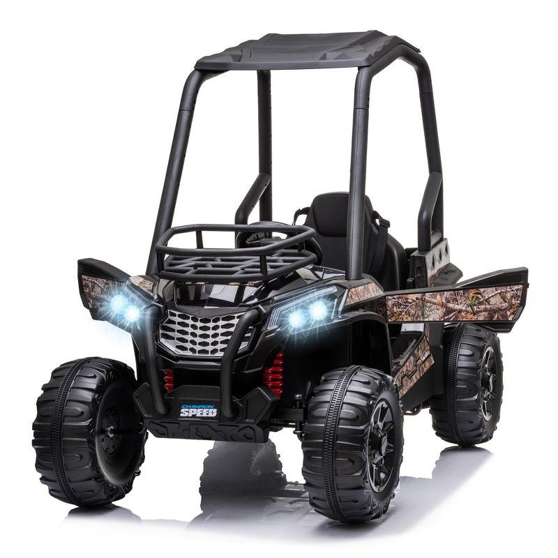 Aosom 12 Volt 1 Seater All-Terrain Vehicles Push/Pull Ride On with Remote Control