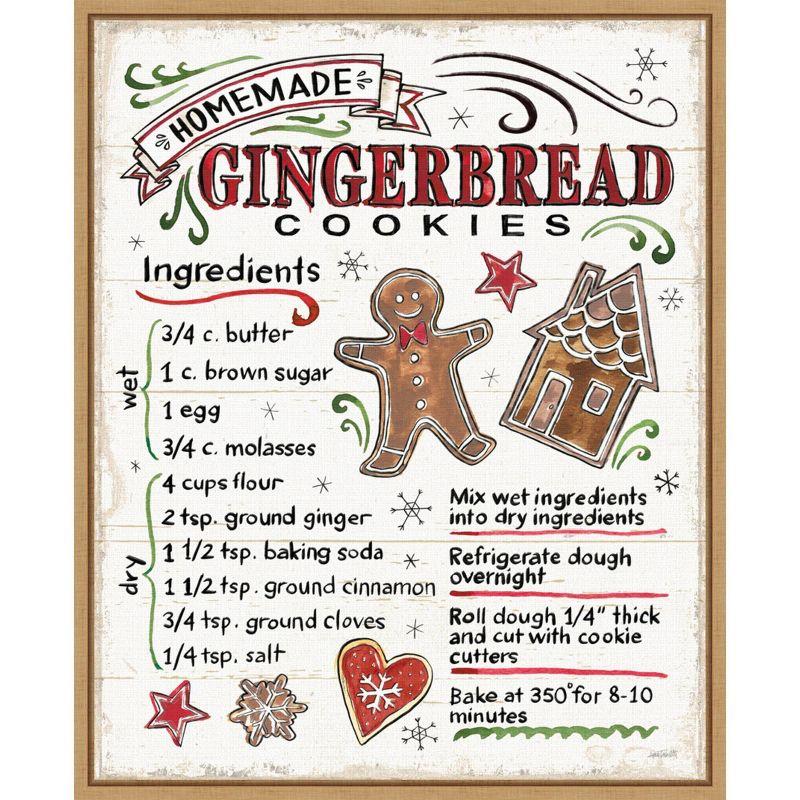 16" x 20" Christmas Treats VI Framed Wall Canvas - Amanti Art: Anne Tavoletti, Holiday Decor, Vertical Display