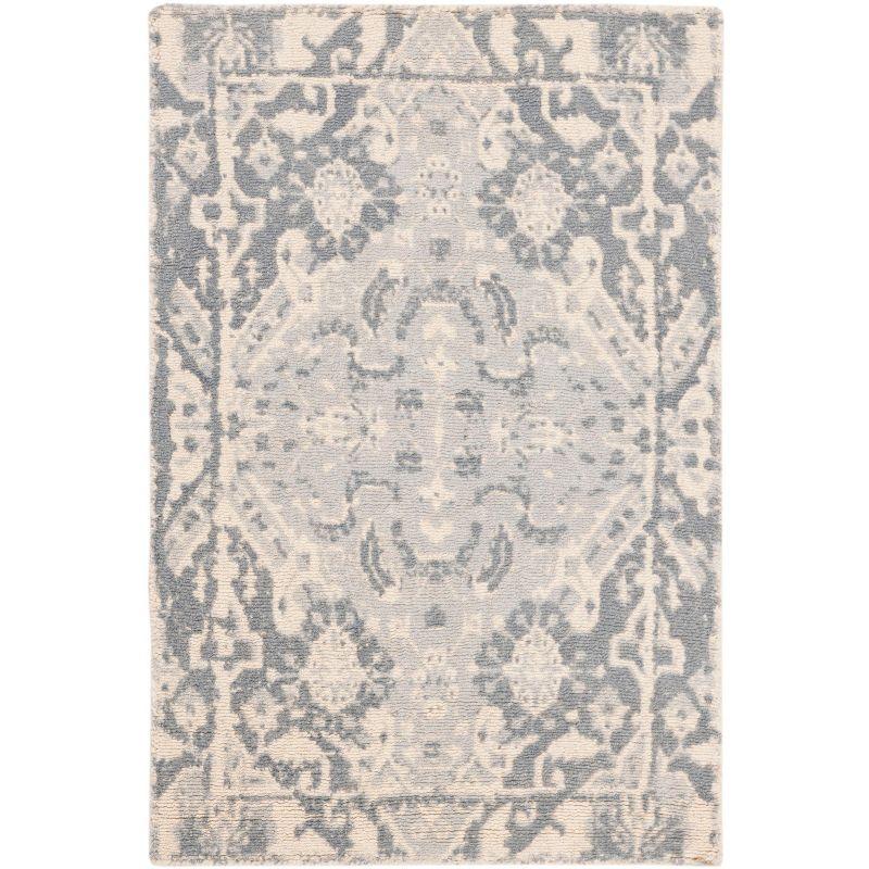 Restoration Vintage RVT532 Hand Tufted Accent Rug - Charcoal/Ivory - 2'x3' - Safavieh.