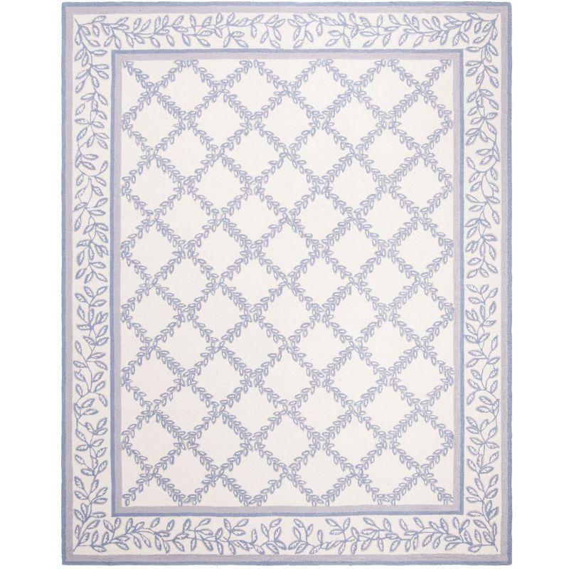 Chelsea HK230 Handmade Area Rug - 8'x10' - Ivory/Light Blue - Safavieh