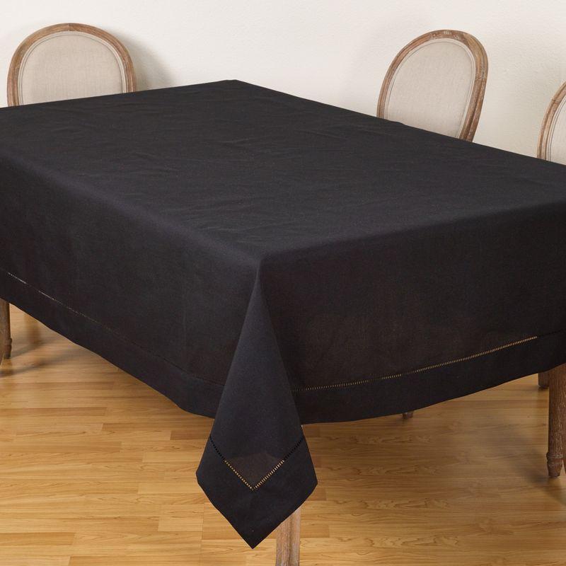 Saro Lifestyle Classic Hemstitch Border Tablecloth