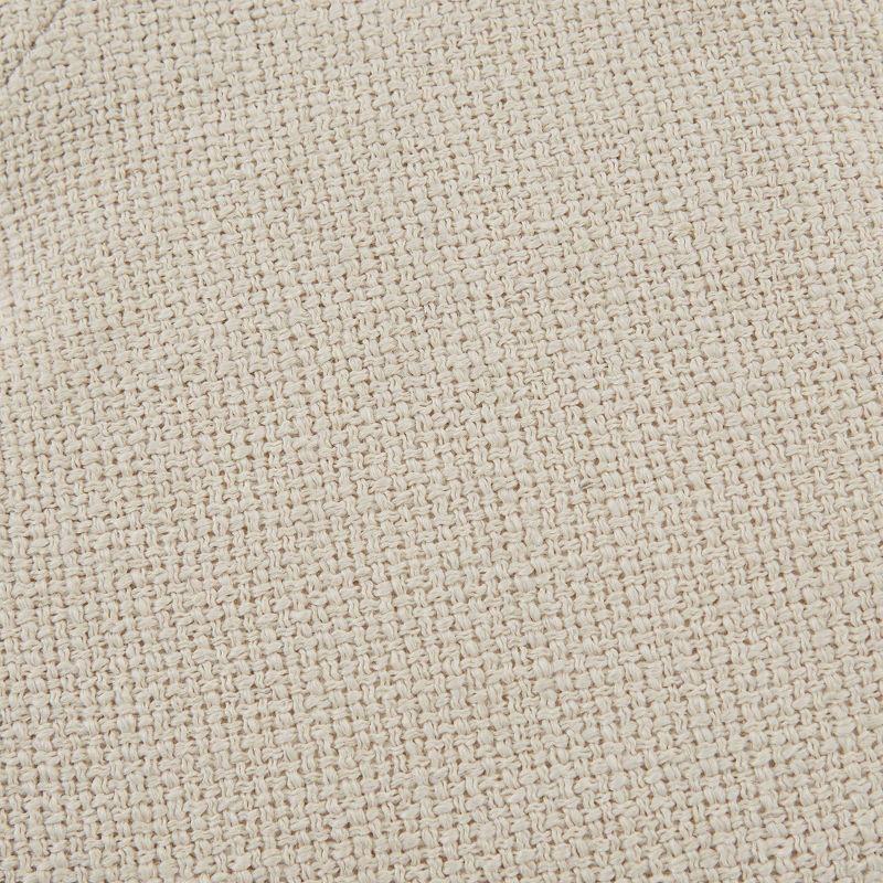 Martha Stewart Cedric Tufted Round Ottoman with Storage