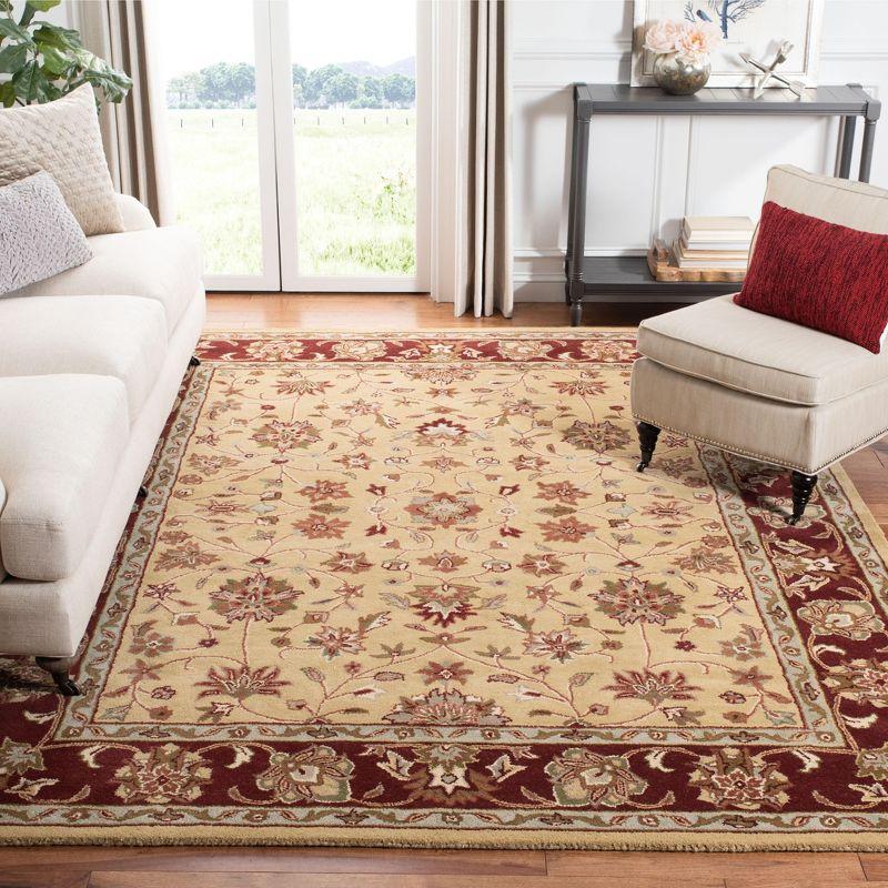 Heritage HG965 Hand Tufted Area Rug - Ivory/Red - 6'x9' - Safavieh.