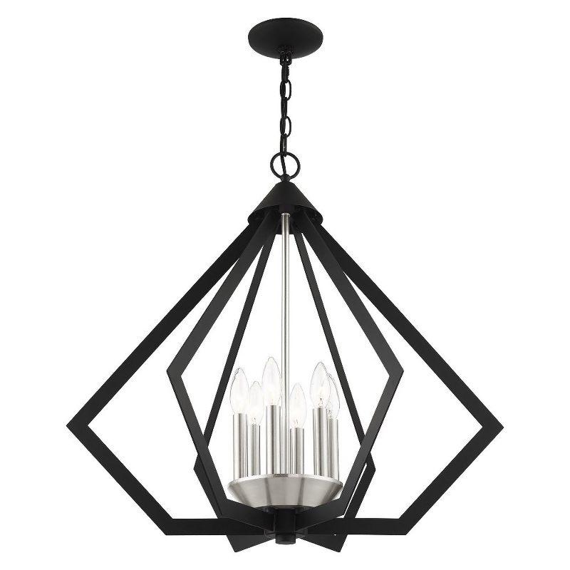 Livex Lighting Prism 6 - Light Chandelier in  Black