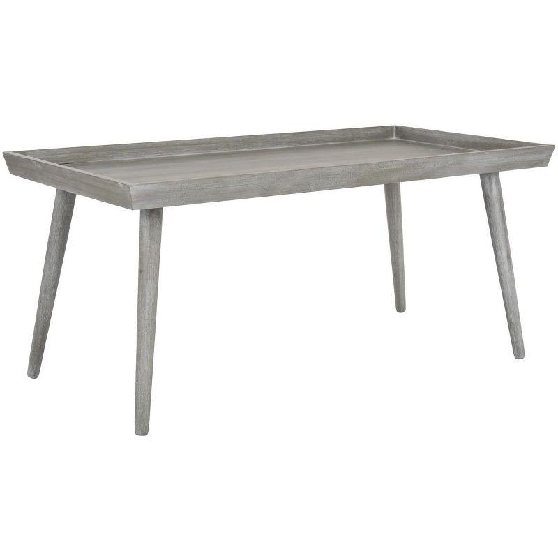 Nonie Coffee Table With Tray - Slate Grey - Safavieh