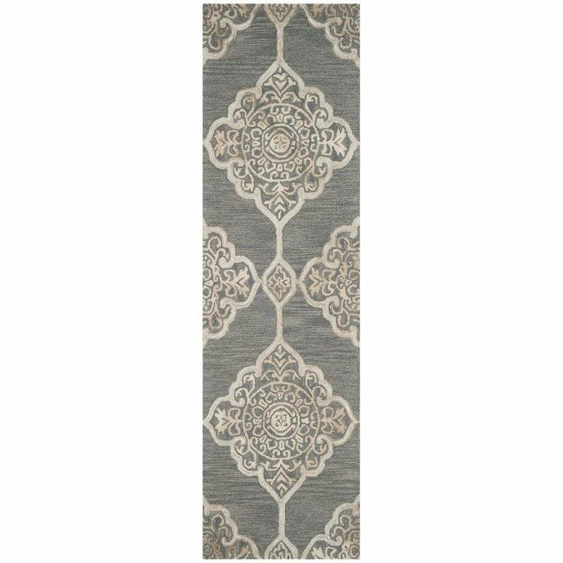 Dip Dye DDY510 Hand Tufted Indoor Runner - Slate/Beige - 2'3"x8' - Safavieh