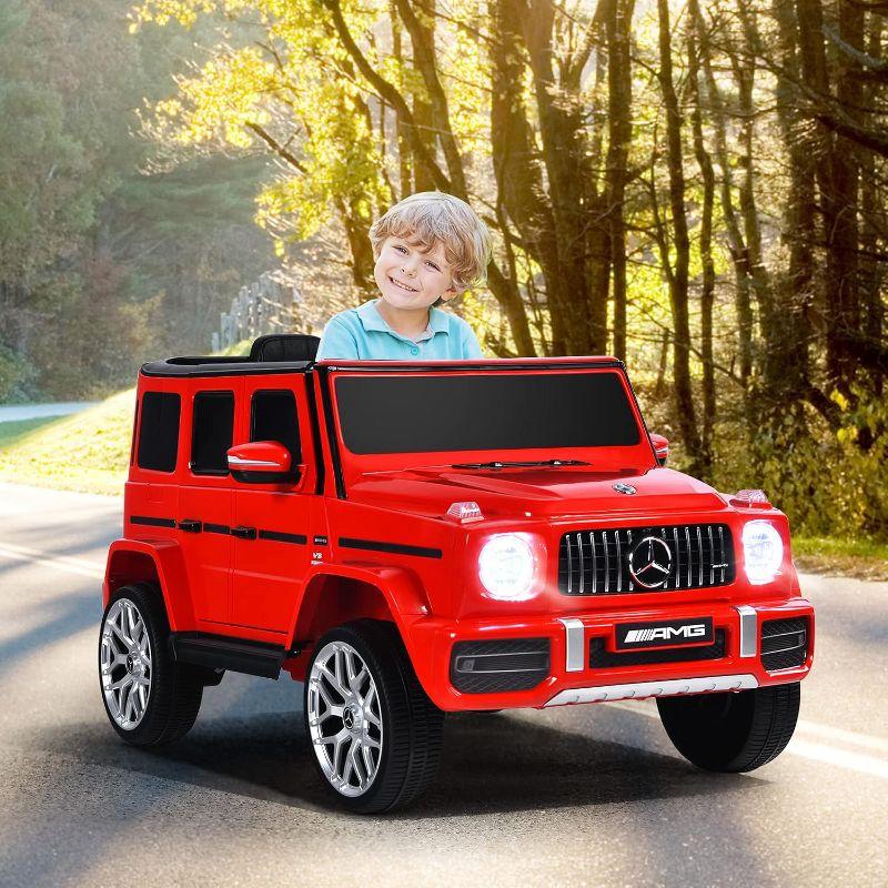 Costway 12V Kids Ride On Car Licensed Mercedes Benz G63 Electric Vehicle with Remote Control