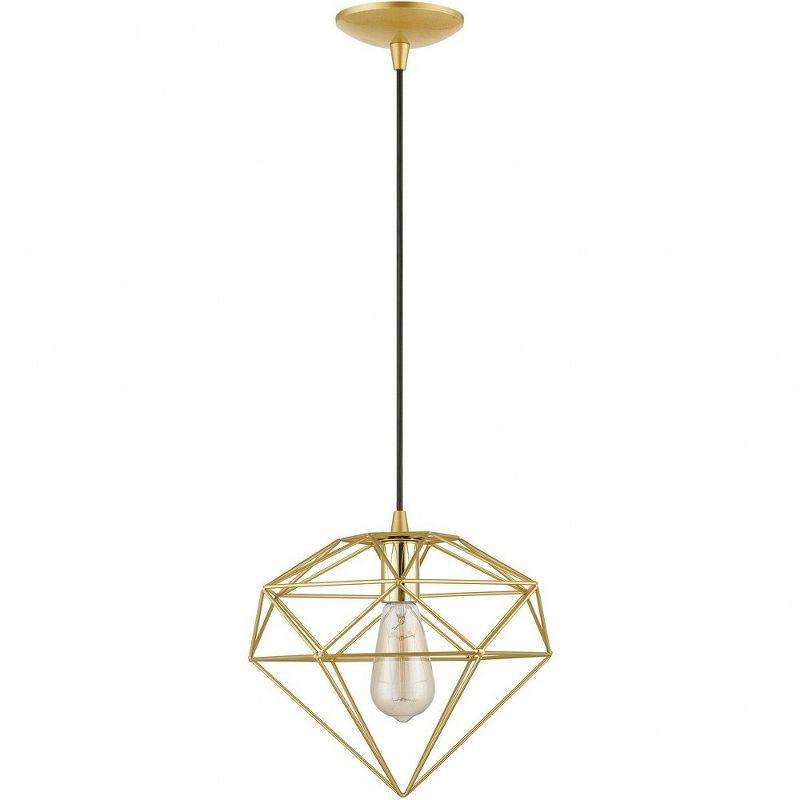 Livex Lighting Knox 1 - Light Pendant in  Soft Gold/Polished Brass