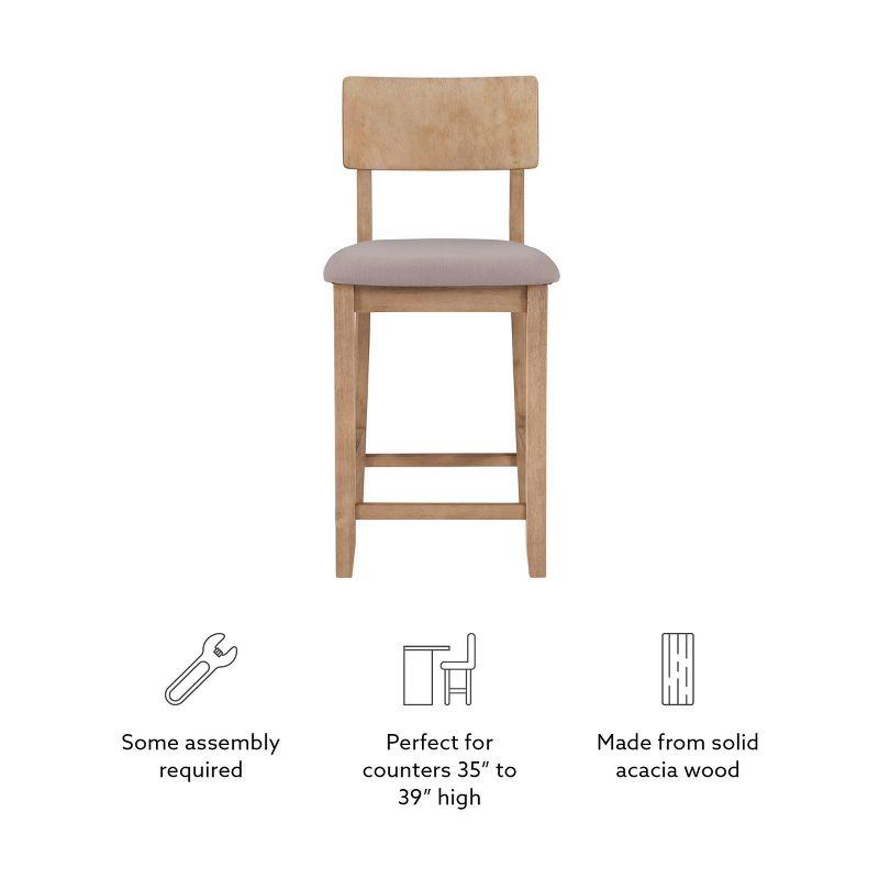 24" Jordan Counter Height Barstool - Linon