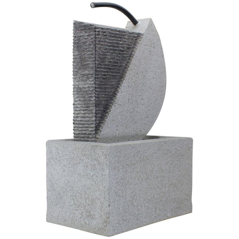 Northlight Modern Style Rainfall Outdoor Water Fountain - 20" - Gray