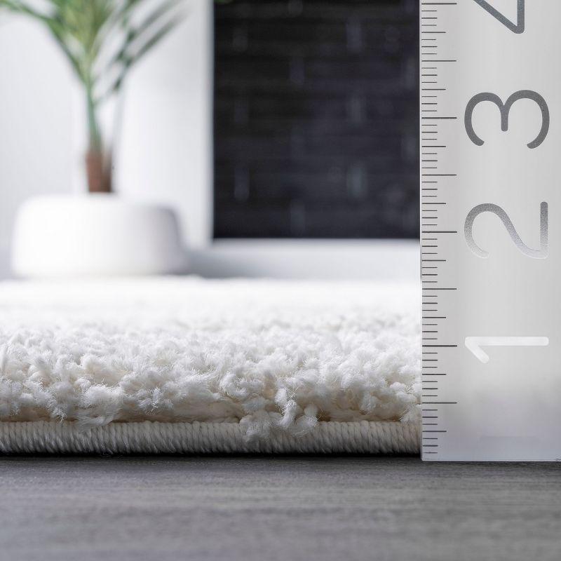 Nuloom Carolyn Abstract 7x9 Shag Indoor Area Rug for Living Room Bedroom Dining Room Nursery, Beige/Grey
