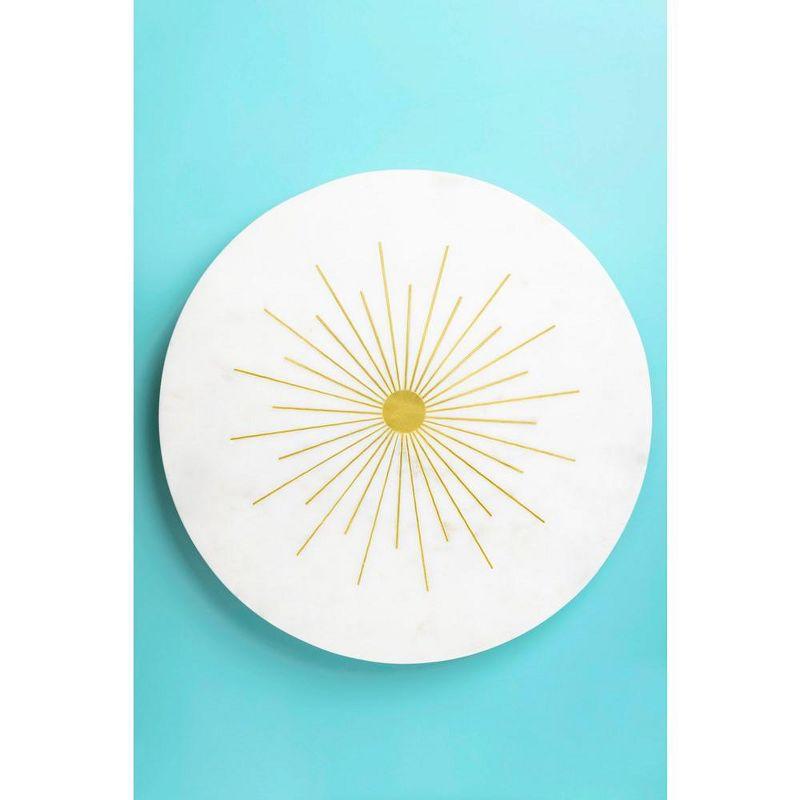 Sunshine Marble Lazy Susan 16"