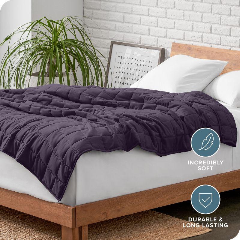 Bare Home Cotton Twill Weighted Blanket