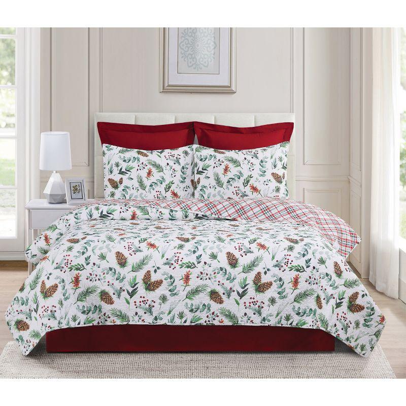 C&F Home Jovie Pinecone Cotton Quilt Set  - Reversible and Machine Washable