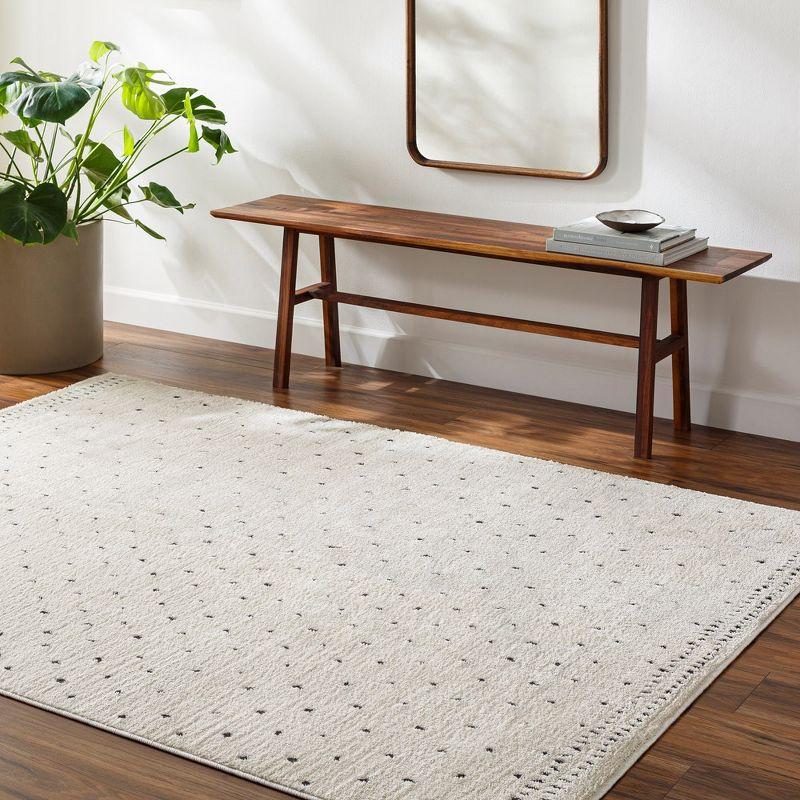 Mark & Day Monisha 2'8"x7'3" Runner Woven Indoor Area Rugs Ivory/Black
