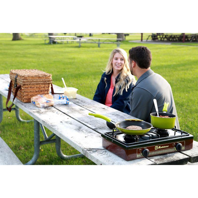 Koblenz® PFK-200 2-Burner Outdoor Gas Stove Top in White