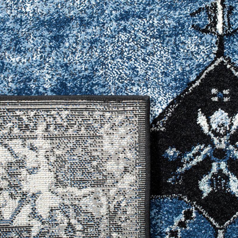 Vintage Hamadan VTH217 Power Loomed Indoor Area Rug - Blue/Grey - 8'x10' - Safavieh