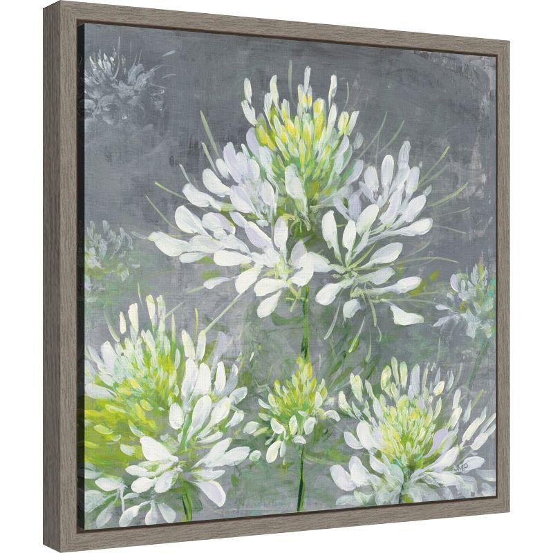 Amanti Art Farmhouse Cleome I by Julia Purinton Canvas Wall Art Print Framed 16-in. x 16-in.