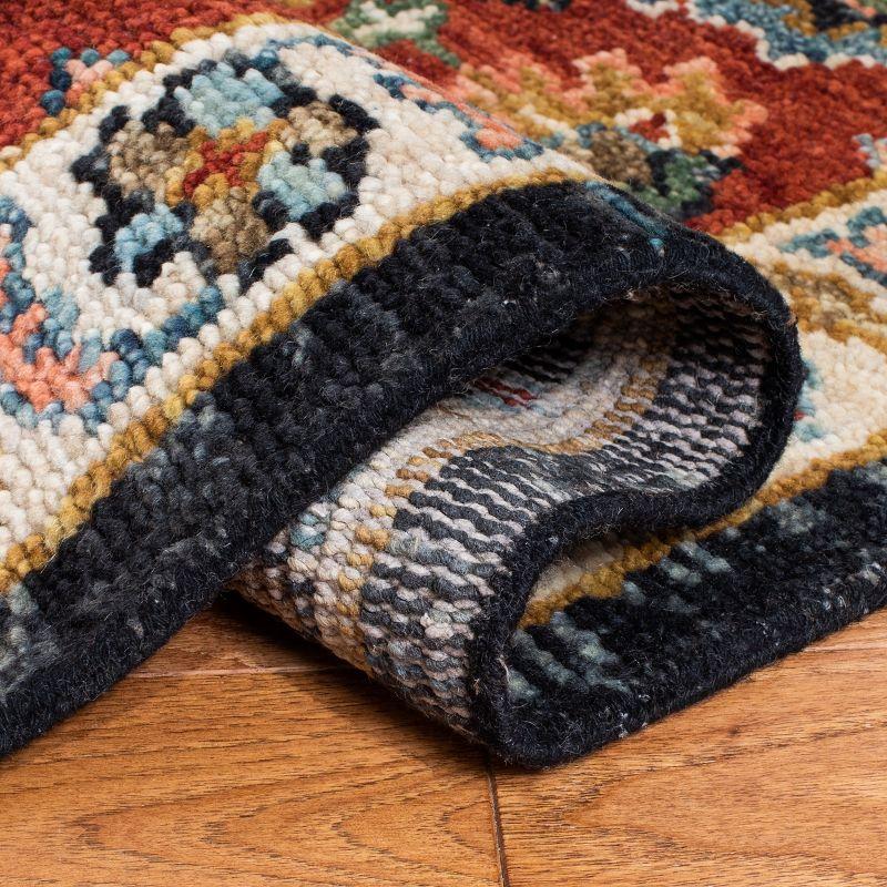 Samarkand SRK117 Hand Knotted Area Rug - Blue/Red - 6'x9' - Safavieh.