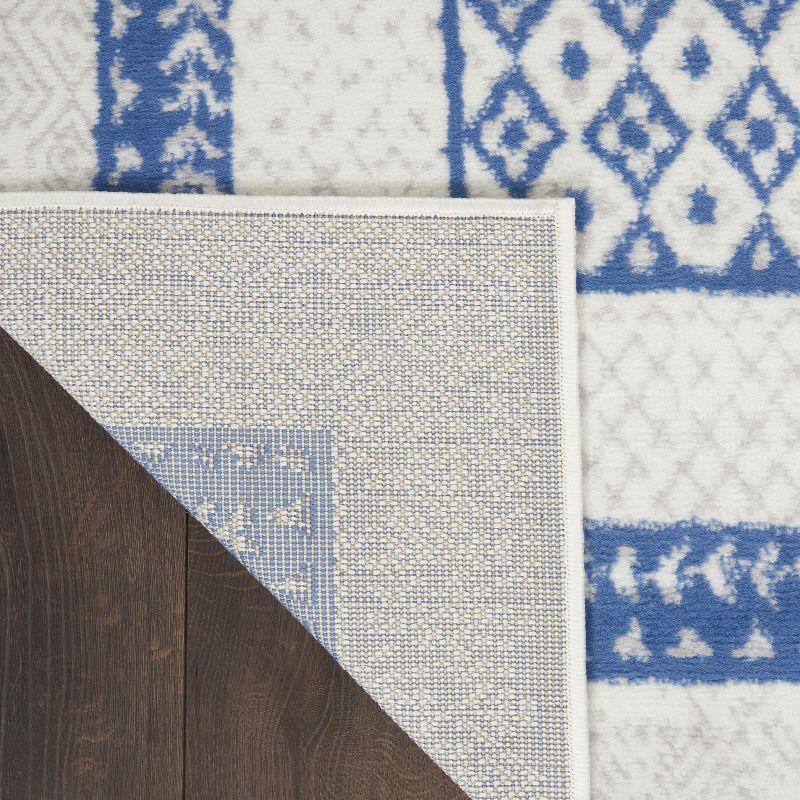 Nourison Whimsicle WHS13 Indoor only Area Rug - Ivory Blue 2' x 3'
