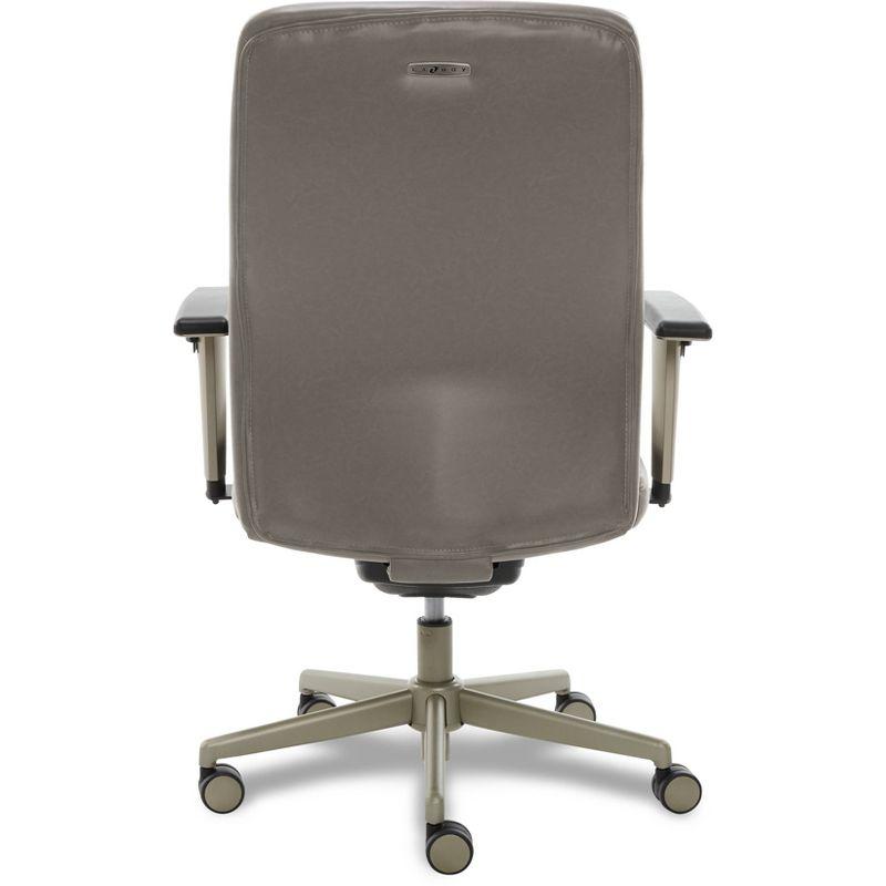 La-Z-Boy Baylor Bonded Leather Adjustable Ergonomic Executive Office Chair with Lumbar Support