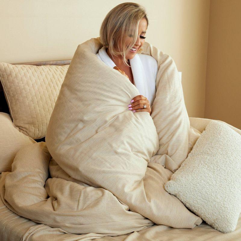 BedVoyage Melange Viscose from Bamboo Cotton Duvet Cover