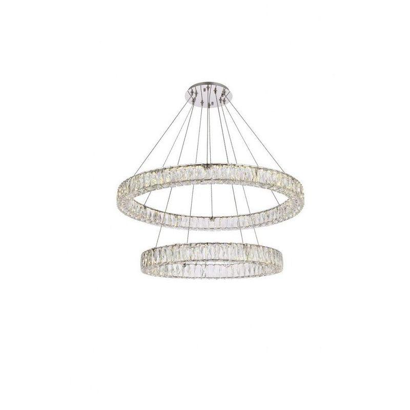 Elegant Lighting Monroe 2 - Light Chandelier in  Chrome