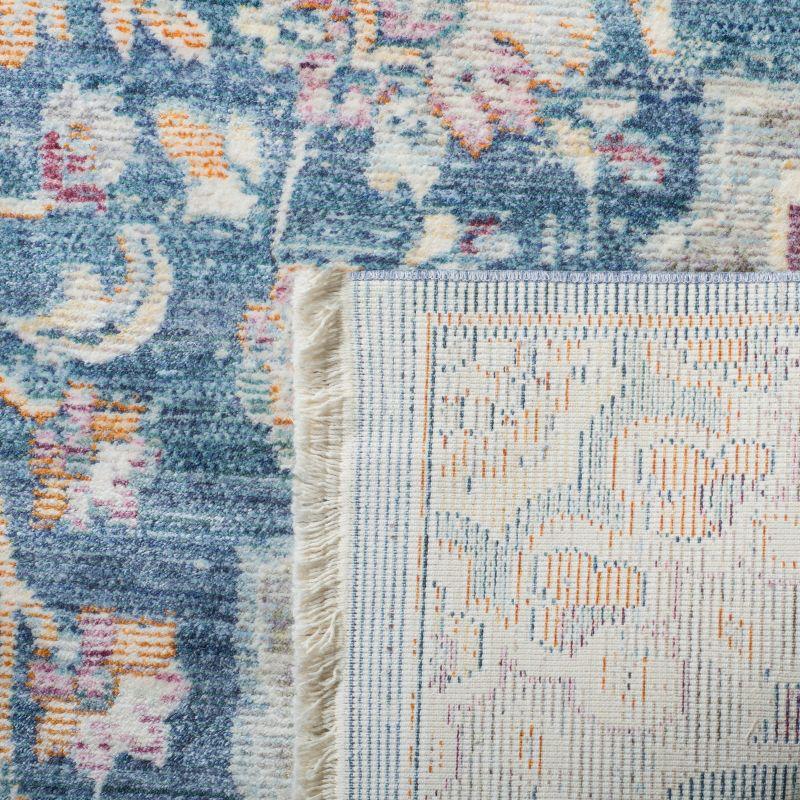 Illusion ILL711 Power Loomed Area Rug - Cream/Blue - 5'x8' - Safavieh