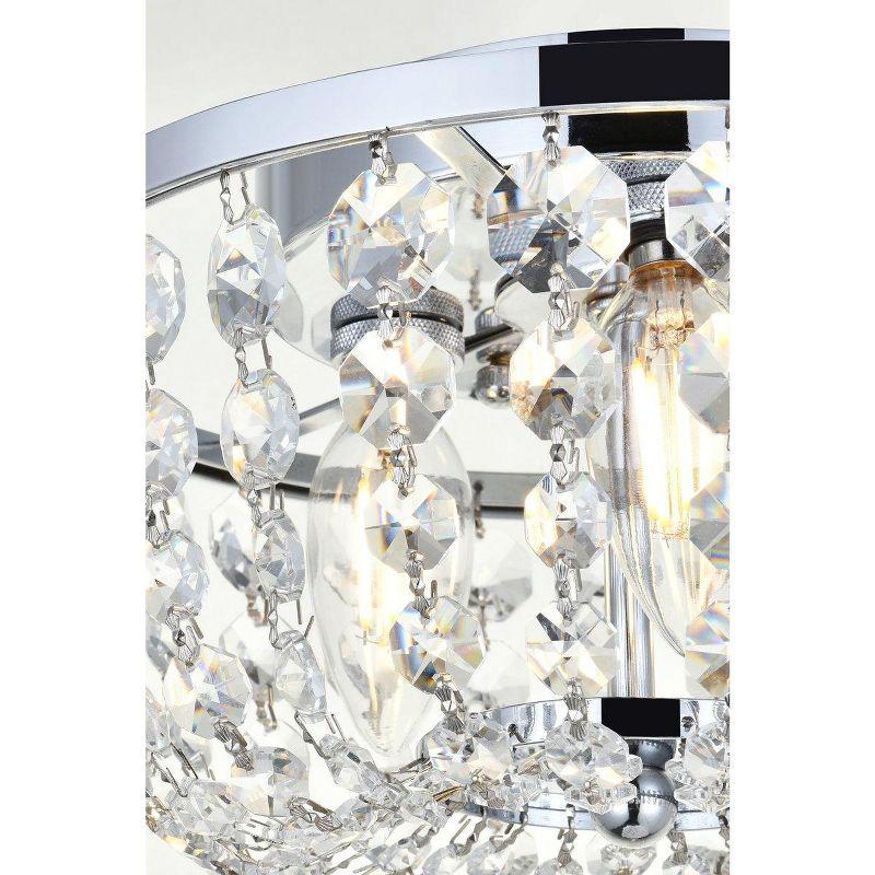 Elegant Lighting Cora 10 inch flush mount in chrome