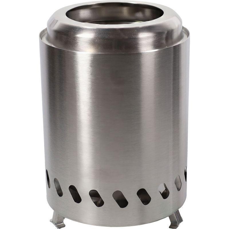 Sunnydaze Stainless Steel Tabletop Smokeless Fire Pit