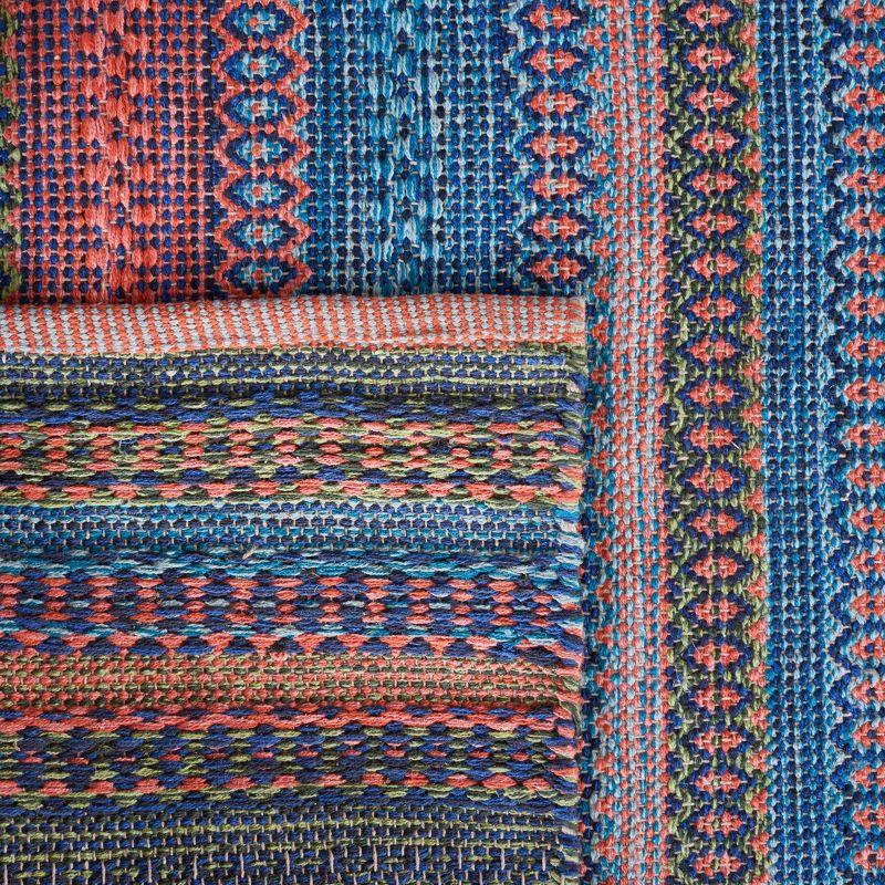 Kilim KLM475 Hand Woven Area Rug - Orange/Green - 8'x10' - Safavieh.