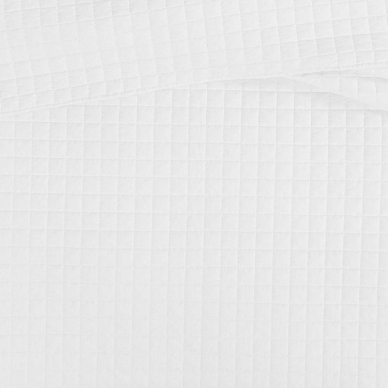 Brooklyn Loom 3pc Full/Queen Flax Linen Quilt Set White