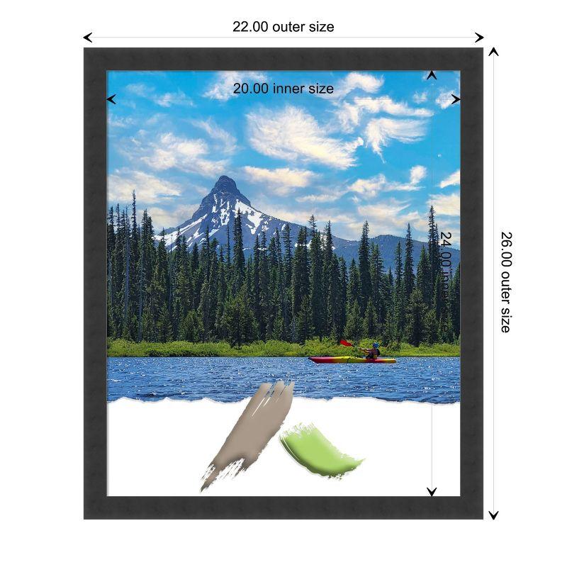 Amanti Art Mezzanotte Black Wood Picture Frame Opening Size 20x24 in.