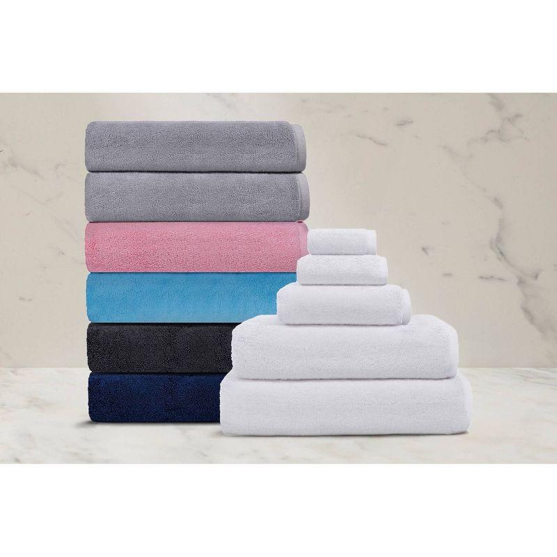 Puresoft Pink Heavyweight Turkish Cotton 6-Piece Towel Set