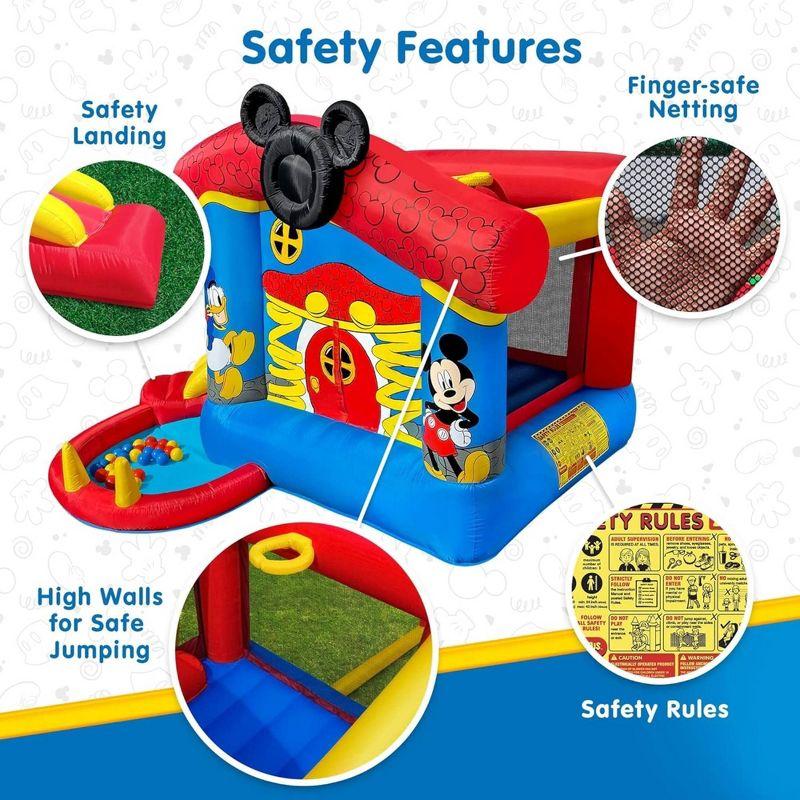 Mickey Mouse Bounce House with Slide and Ball Pit