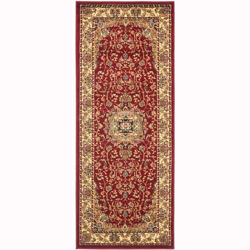 Lyndhurst LNH329 Power Loomed Runner Rug - Red/Ivory - 2'3"x6' - Safavieh