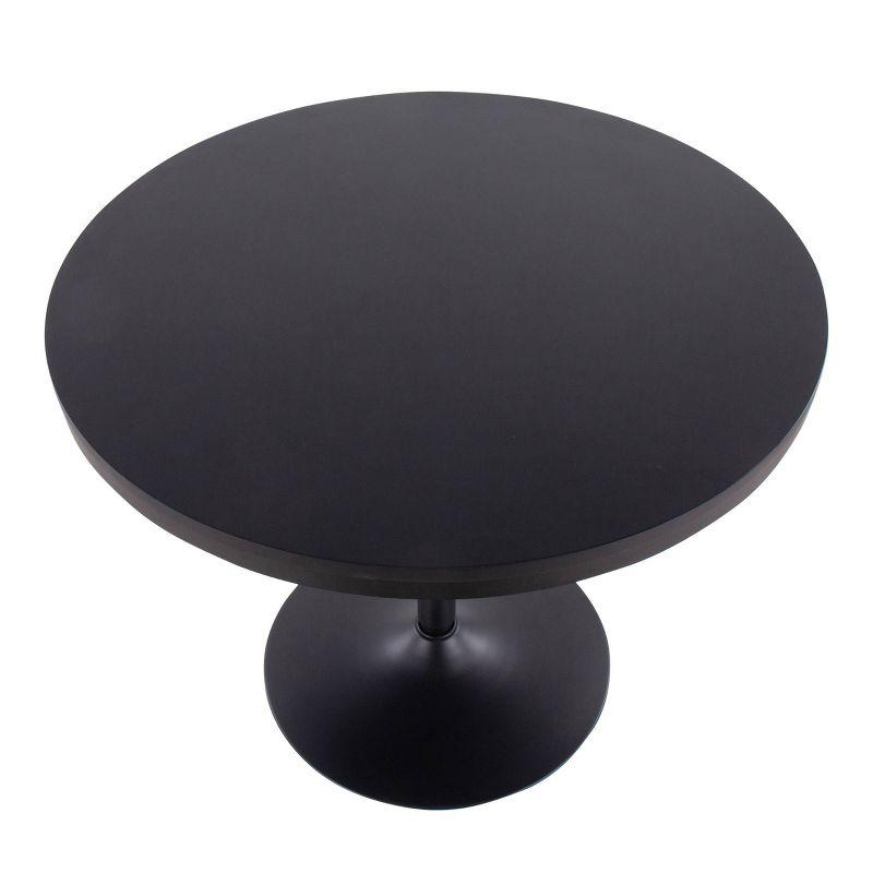 36" Dakota Industrial Round Dining Table - LumiSource