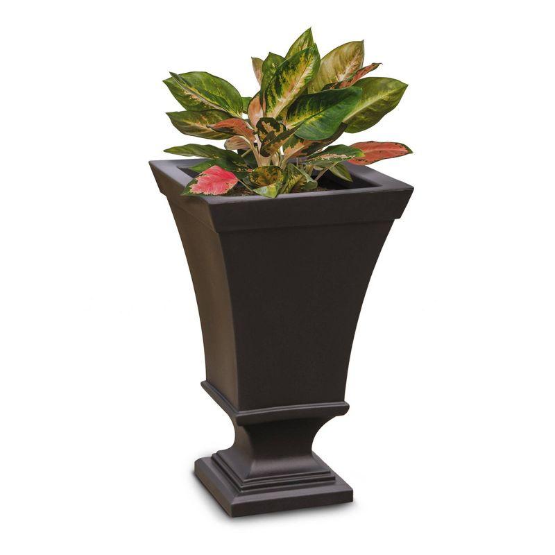 Vienna 26" Espresso Polyethylene Tall Urn Planter