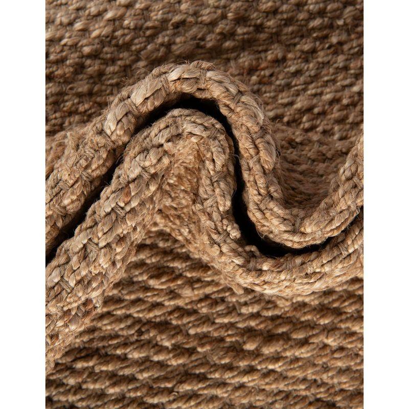 Unique Loom Chunky Jute Amanda Solid Indoor Woven Area Rug