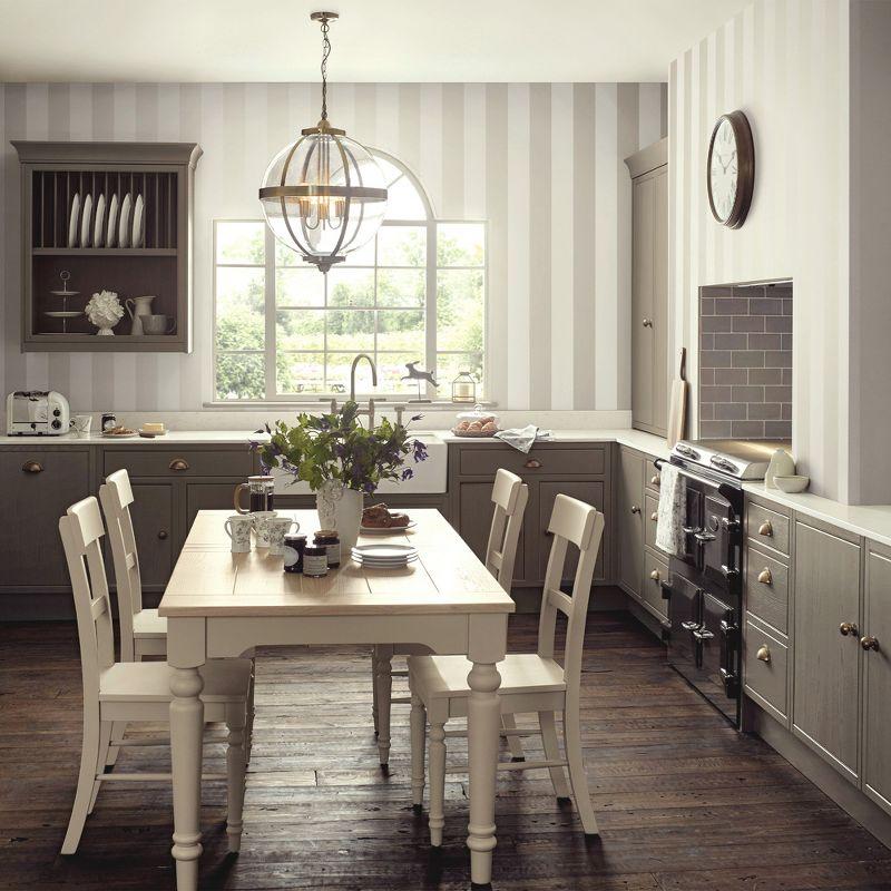 Laura Ashley Lille Pearlescent Stripe Wallpaper