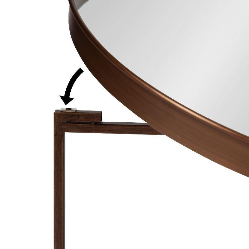 Kate and Laurel Celia Round Metal Coffee Table, 28.25x28.25x19, Bronze