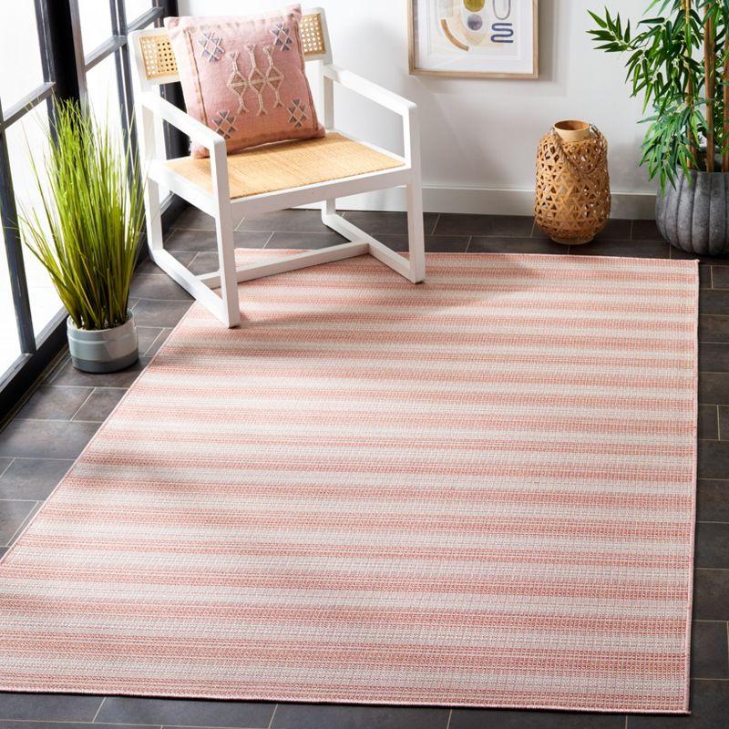 Hampton HTN231 Power Loomed Indoor/Outdoor Area Rug - Terracotta - 4'x6' - Safavieh.